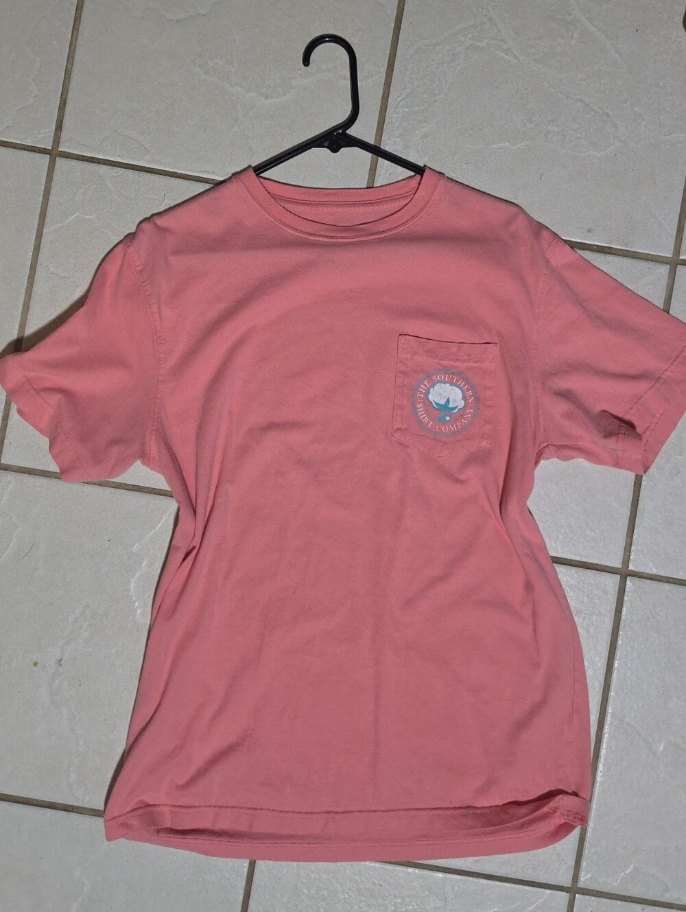 Southern Company Pocket Tee in Coral Pink